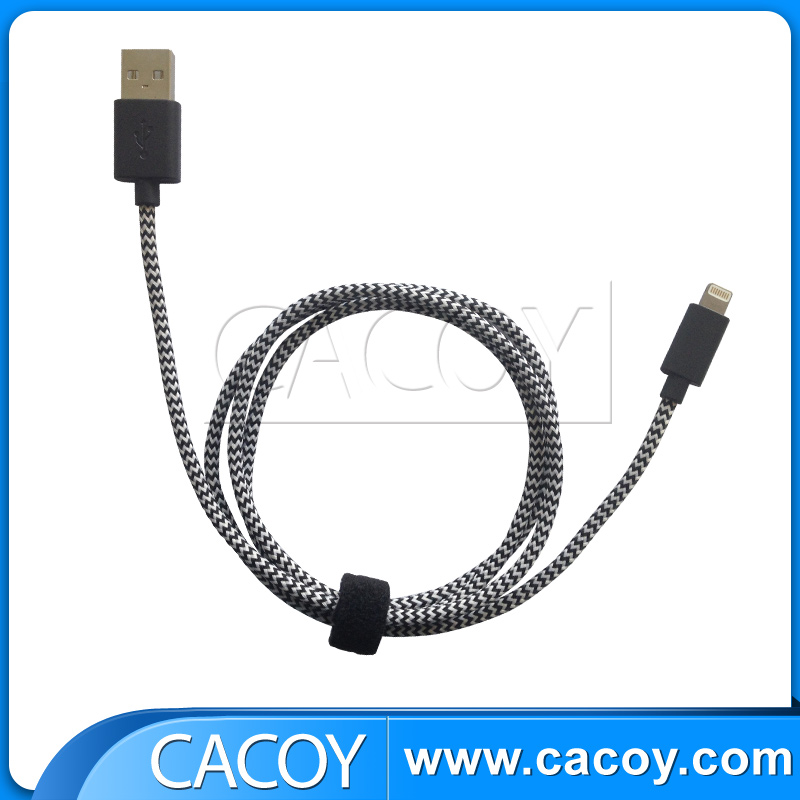 cotton braided MFi cable